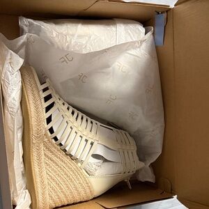 Women's White Wedge Sandals